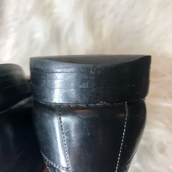 ALLEN EDMONDS BERWICK WINGTIP Tassle SLIP ON LEATHER LOAFER SHOE 10D - Picture 12 of 13